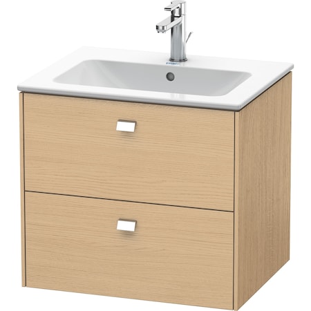 Duravit Brioso Two Drawer Wall-Mount Vanity Unit Natural Oak BR410101030